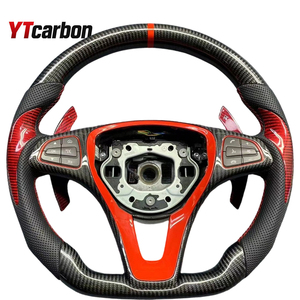 Volante de Fibra de <span class=keywords><strong>Carbono</strong></span> Personalizado YTcarbon para Carreras, <span class=keywords><strong>Modificado</strong></span> para Autos A180 A200 W176 W166 - Product Image 6