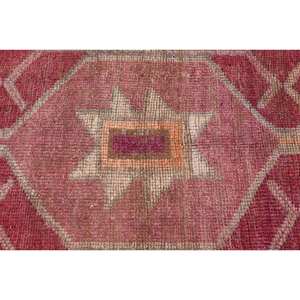 พรมถักสไตล์วินเทจสไตล์ตุรกีดีไซน์งานเย็บปะสีส้มแดงวัสดุขนแกะ27x97ft มีแผ่นยางรองสำหรับวัยรุ่น - Product Image 5