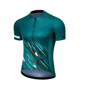 Conjunto de Jersey de ciclismo sublimado para hombre, pantalones cortos con pechera 4D acolchados de manga corta, pantalones cortos y mallas de secado rápido de Pakistán - Product Image 2