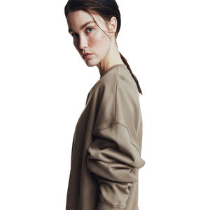 เสื้อสเวตเชิ้ตผ้าฝ้ายฟลีซสำหรับผู้หญิง เสื้อฮู้ดดี้พิมพ์โลโก้ตามสั่งสำหรับผู้ชาย เสื้อคอกลมคุณภาพสูง เสื้อเปล่าเรียบสีพื้น ไซส์ใหญ่ สตรีทแวร์ - Product Image 2