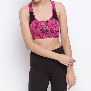 Soutien-gorge de sport pour femmes, vêtements de sport fabriqués au Pakistan, maintien léger à l'avant, coussinets amovibles, respirant, séchage rapide, élasthanne/coton, haute qualité - Product Image 5
