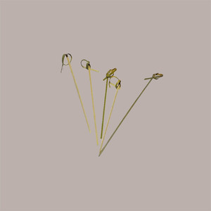 Noeud de brochette bouclé en bois de bambou naturel 300 pièces 10.5 cm pour les faveurs de fête - Product Image 3