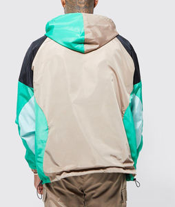 Veste coupe-vent respirante de rue, grande taille, bloc de couleur, imperméable, légère, sport, décontractée, veste coupe-vent d'été - Product Image 5