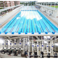 Solution complète d'équipement pour piscine publique avec conception d'ingénierie pour un grand projet de centre sportif