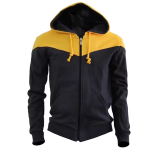 Sweat-shirt à capuche unisexe en molleton 100 % coton de haute qualité, personnalisable, à fermeture éclair, séchage rapide, respirant, pour l'hiver – Vente en gros - Product Image 1