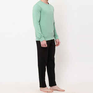 Conjunto Deportivo Informal de Talla Grande con Cintura Elástica, Estampado Sólido, Transpirable, con Cremallera Completa y Logotipo Personalizado para Hombre - Product Image 2