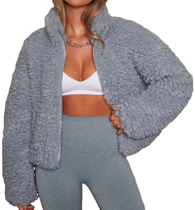 New Arrival Custom Design Sherpa Fleece Jacket Fashionable Wholesale Casual Streetwear Outdoor Jacket for Women and Men - Product Image 1