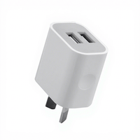 Chargeur mural double USB Yihuixin 5V 2.1A à charge rapide certifié SAA 10.5W pour téléphones, tablettes, montres, norme australienne