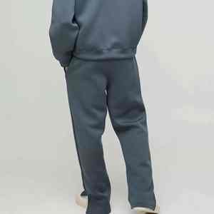 Nouveau style, logo personnalisé, survêtement d'hiver en coton évasé pour homme, jogging, streetwear, ensemble sweat-shirt et pantalon de jogging, survêtement pour homme - Product Image 2