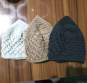 Gorro de Oración Musulmán Kufi de Último Diseño, Gorro de Punto Liso para Hombre, Personalizable con Logotipo, de Algodón, Unisex, para Todas las Temporadas - Product Image 5