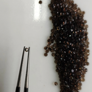 Quartz fumé naturel, coupe brillante ronde de 2 mm, pierre précieuse de qualité supérieure pour la fabrication de bijoux - Product Image 1