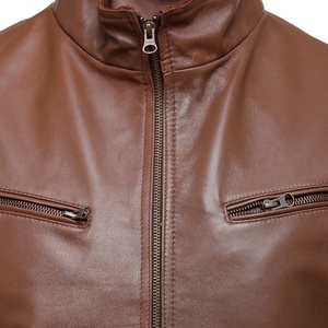 Chaqueta cortavientos de piel de vaca Premium para hombre 100%, abrigo de cuero cálido genuino para hombre, chaqueta de cuero de alta calidad para hombre - Product Image 5