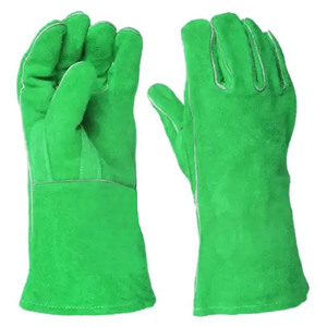 Gants de soudage en cuir de vachette de qualité supérieure Gants de sécurité renforcés de protection en cuir de vache fendu confortables pour le travail - Product Image 3