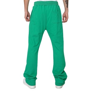 Streetwear Flare Jogger Pants Men French Terry Wide Leg Casual Sweatpants Gym Training Bottom Custom OEM Private Label Factory - Product Image 3