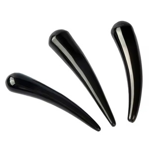 <b>Polished</b> Buffalo Horn Gua Sha <b>Face</b> Facial Massage Tool Eco-Friendly Scraping Plate Muscle Massager Cow Horn Massager - Product Image 1