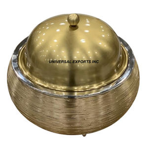 ชุดที่อุ่นอาหารโลหะ2ชิ้นหม้อปรุงอาหารสำเร็จรูปแบบปรับแต่งได้ - Product Image 4