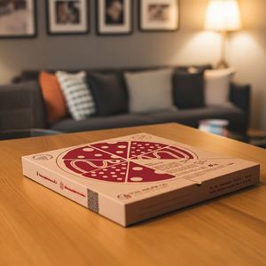 Caja de Pizza de Papel Kraft Ecológica Personalizada, Empaque de Alimentos para Restaurantes de Comida para Llevar y Entrega a Domicilio - Product Image 3