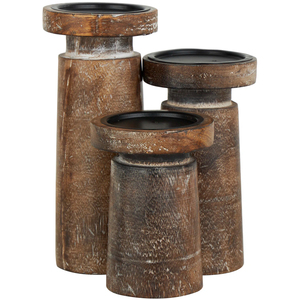 Portavelas de madera de alta calidad con diseño fresco hecho a mano para decoración personalizada en bodas, fiestas y restaurantes - Product Image 3