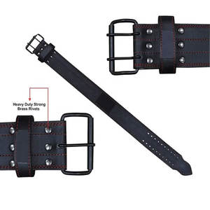 Cinturón de Cuero de Vaca Personalizable con Logotipo 2026 para Gimnasio, Levantamiento de Pesas, Protector con Hebilla de Plástico para Entrenamiento y Seguridad - Product Image 3