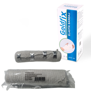 Bandage de compression élastique médical 15 cm x 2,5 m pour pansement hospitalier et protection des blessures - Product Image 1