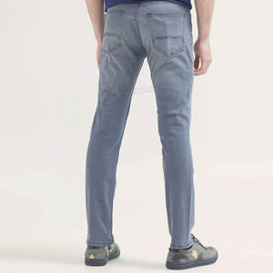 Pantalones Vaqueros Rectos de Estilo Deportivo Casual para Hombre, Duraderos, 100% Algodón Canvas, Color Personalizado, Lavado Oscuro de Invierno, Tinte Liso - Product Image 3