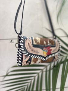 เคสโทรศัพท์คลัทช์แกะสลักด้วยมือมีสไตล์ใช้งานได้หลากหลายกระเป๋าสตางค์หนังวัวออกแบบกระเป๋าสตางค์สำหรับผู้หญิง - Product Image 2