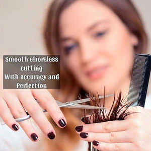 Tijeras de Entresacar Profesionales para Salón de Belleza, Hojas de Acero Inoxidable, para Diestros, Logotipo y Mango Personalizados - Product Image 4