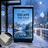Vinyle adhésif polymère haute adhérence résistant au froid pour autocollants de congélateur