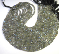 Pierre précieuse naturelle de labradorite, facettée, de haute qualité, ronde de 5 mm, multi-reflets, accessoires de bijoux personnalisés