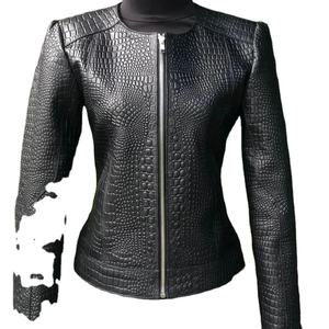 Gratis jaket kulit ular sanca wanita tekstur - Product Image 1