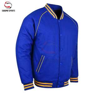 Chaqueta Varsity Letterman de Alta Calidad del Fabricante, Chaqueta de Fútbol Juvenil Personalizada, Chaqueta de Cuero para Hombre - Product Image 3