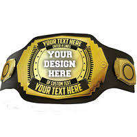 Top Quality Championship <b>Belts</b> For Wrestling Boxing Mma Martial Arts Custom <b>Gold</b> Silver Leather Tournament - Product Image 4