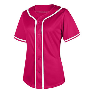 Camiseta de béisbol de corte relajado, ropa deportiva con logotipo personalizado, camiseta de béisbol de secado rápido cómoda de la mejor calidad para mujer - Product Image 3
