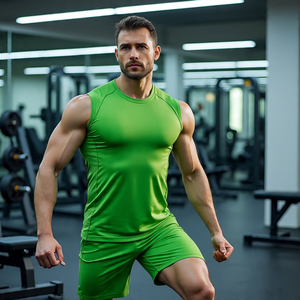 High Quality Jogging Running <b>Men's</b> <b>Singlets</b> Quick Dry Sports Training Vests Male Muscle Fit Bodybuilding <b>Singlets</b> <b>Men</b> - Product Image 3