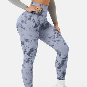 2025 nuevo estilo pantalones de Yoga Fitness deportes gimnasio medias mujeres gimnasio Fitness ropa deportiva acanalado entrenamiento medias para la venta - Product Image 6