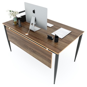 Escritorio de Madera Contrachapada de 140x80cm con Revestimiento de Melamina y Patas Cónicas II con Cajón - HBCN011 - Product Image 1
