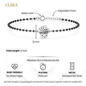 Bracelet Nazariya pour enfants en argent pur 925, élégant et durable, bijoux pour enfants - Product Image 4