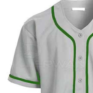 ชุดเครื่องแบบเบสบอลระบายอากาศได้ดีผลิตจากโพลีเอสเตอร์100% ปรับแต่งได้ - Product Image 4