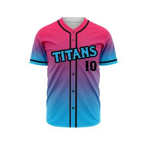Maillot de baseball unisexe personnalisé OEM vêtements de sport à manches courtes en polyester respirant réversible avec motif vierge imprimé de logo personnalisé - Product Image 6