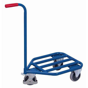 Rouleau à quatre roues industriel Variofit avec plateforme de chargement en acier tubulaire 784 x 45 dimensions extérieures - Product Image 1