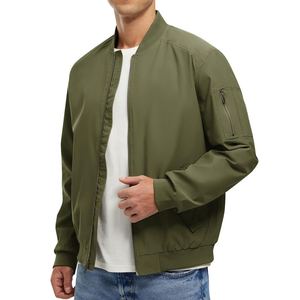 Chaqueta Bomber de Invierno para Hombre, Estilo Casual y Moderno, con Frente de Lona, Impermeable, Transpirable, Ecológica, Estilo Urbano y Elegante - Product Image 1