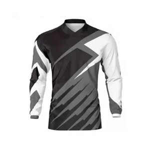 Factory Direct Racing Jersey Custom Motocross <b>Shirt</b> for Men Teamwear Long Sleeve Breathable Mesh Bulk Wholesale - Product Image 2