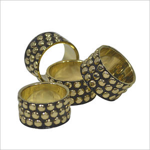 Meilleur design de rond de serviette en métal de couleur or et argent rond de serviette en métal pour la décoration de table de maison et de mariage - Product Image 3