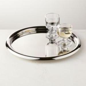 Plateau de service attrayant en acier inoxydable pour organiser les tartinades de fromage aux fruits ou les boissons chaudes de manière élégante - Product Image 6