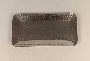 Bandeja de Servicio Ovalada de Aluminio Fundido de Diseño Moderno y Multifuncional, con Dos Partes, Acabado Texturizado Decorativo y Patrón Escénico - Product Image 5