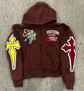 Sudaderas con Efecto Desgastado para Hombre, Sudadera Moderna de Estilo Urbano con Forro Interior Suave, Ajuste Holgado y Detalles de Borde Deshilachado con Estilo - Product Image 3
