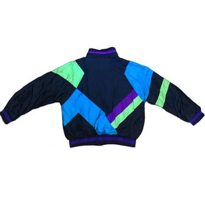 Color-block cortavientos cremallera chaqueta Anorak Casual Formal repelente al agua secado rápido transpirable cortavientos - Product Image 5