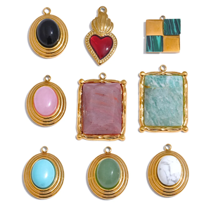 จี้เงินแท้ทำมือ925สีผสมอัญมณีธรรมชาติขนาด15มม. จี้รูปดอกไม้สำหรับเป็นของขวัญสุขสันต์วันเกิด - Product Image 6