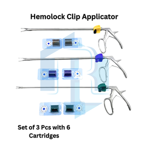 Aplicador de clip hem-o-lok reutilizable, juego de 9 aplicadores de clip de ligadura laparoscópica, instrumentos médicos de tamaño 5mm y 10mm ML - Product Image 6