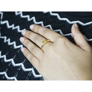 Bague animal serpent en or jaune 14 carats pour femme incrustation de rubis naturel cadeau de graduation plaqué or à la mode et à la mode - Product Image 3